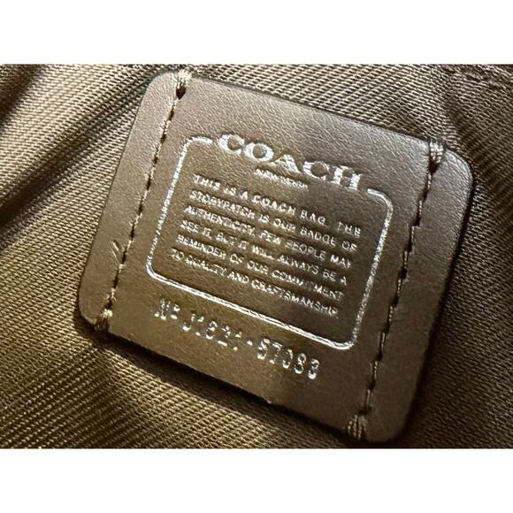 Coach Leather Satchel Shoulder Bag Beige Turnlock – Size Medium - Picture 7 of 10